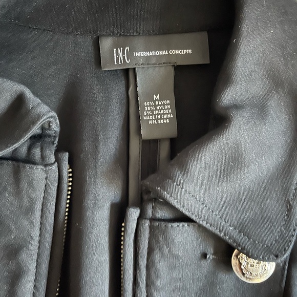 INC Zippered Military Jacket - Picture 4 of 4